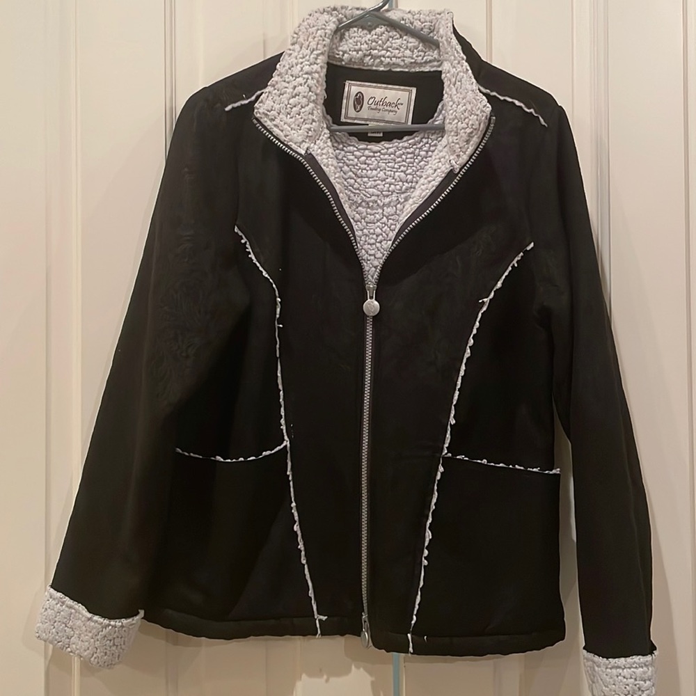 Outback trading company shearling jacket size small